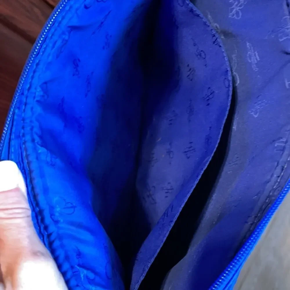 Cole Haan Indigo Quilted Padded Laptop Case EUC